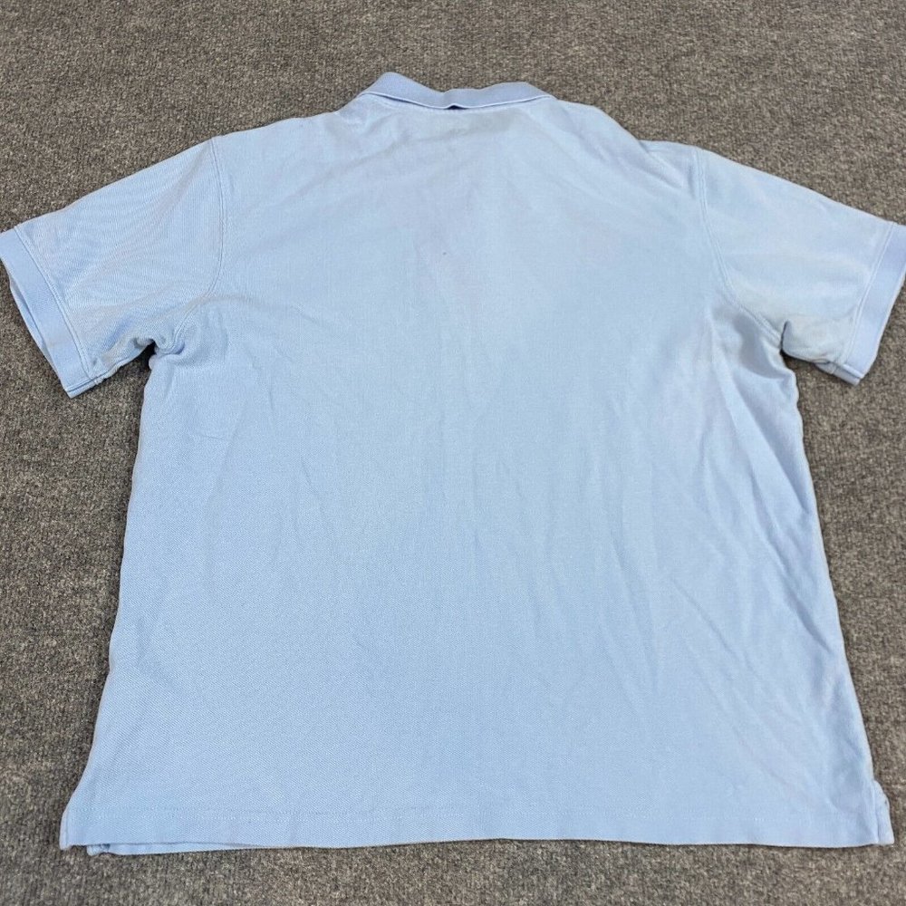 Vineyard Vines Mens Polo Shirt M Blue Solid Cotton Whale - Picture 6 of 6